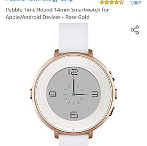 Pebble Rose Gold Smart Watch